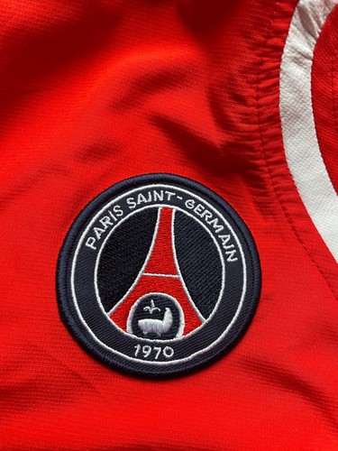 Vintage Nike Paris Saint Germain Jacket Windbreaker Full Zip Lined Mens XL Red - Bild 6 von 13