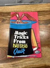 Vintage booklet, "Magic Tricks from Nestle Quik," 1978- Tricks & Iron-Ons
