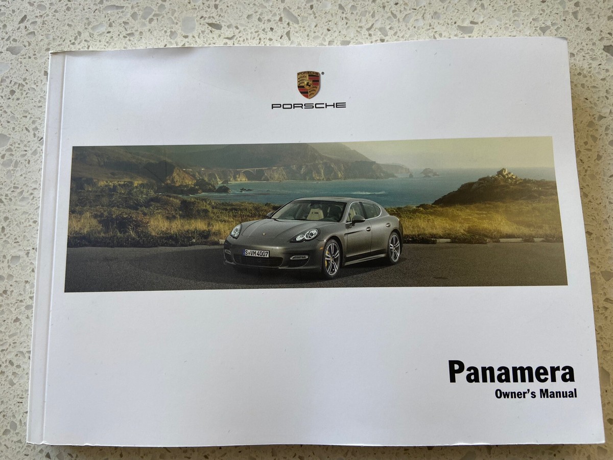 2012 Porsche Panamera Turbo Owners Manual+Quick Ref+Clean