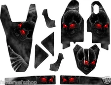Suzuki Rmz450 RMZ 450 Skull Accessory Graphics Kit  Decals Stickers 2008-2017