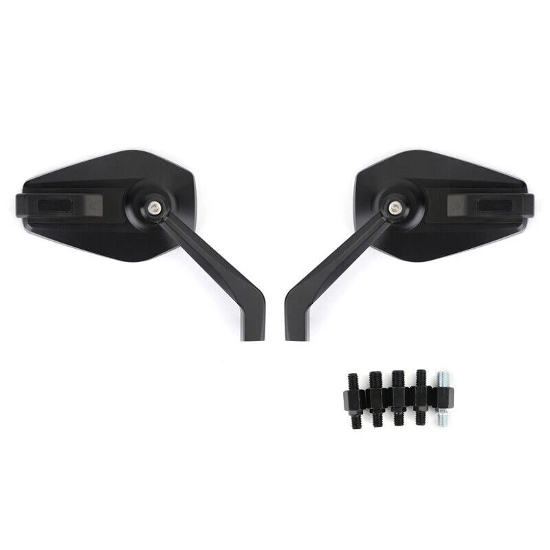Motorcycle CNC Aluminum Mirror Set Universal 8mm 10mm Fit for Honda MSX125 Grom Foto 2 de 4