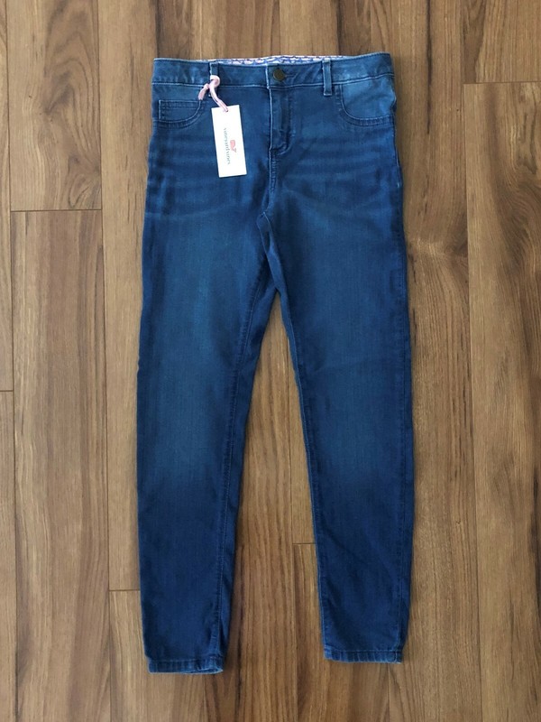 NEW Vineyard Vines Girl's Denim Leggings Sz 12 NWT