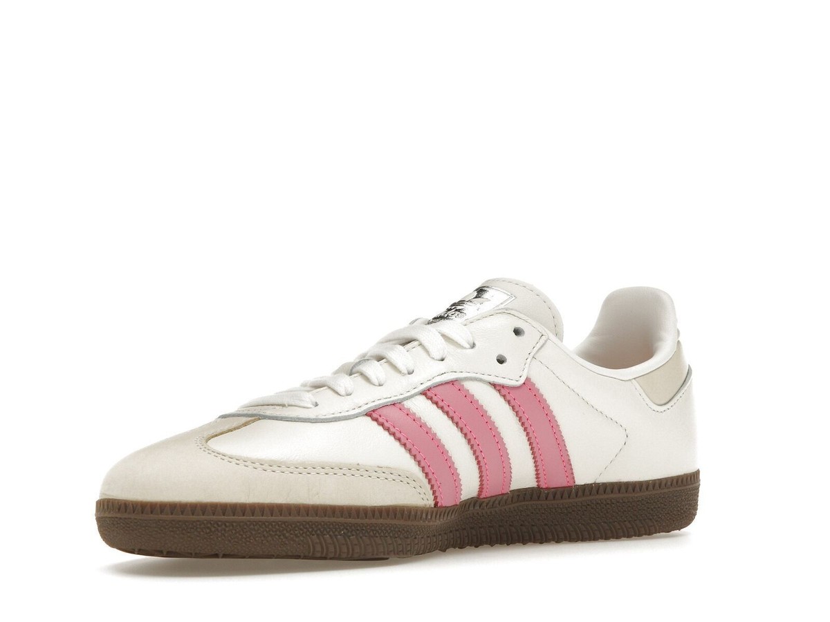 Size 4.5 - Adidas Samba OG White Lucid Pink W for sale online | eBay