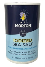 Morton Iodized Sea Salt 26 oz