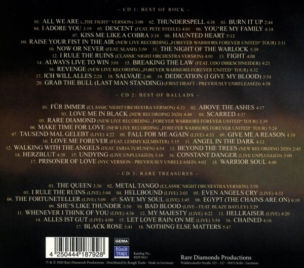 DORO - MAGIC DIAMONDS (3CD-DIGIPAK) BEST OF ROCK, BALLADS & RARE T 3 CD NEU - Bild 2 von 2