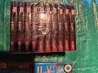 EMTEC Kassette Sound 1 Quality Ferric Tape 90 min 10 Stück Neu & OVP + 4 SK Neu!