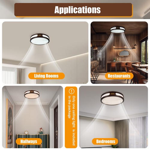 20.47" LED Deckenleuchte Wohnzimmer Flur Küchen Eingang Deckenleuchte Lampe DHL - Bild 7 von 24