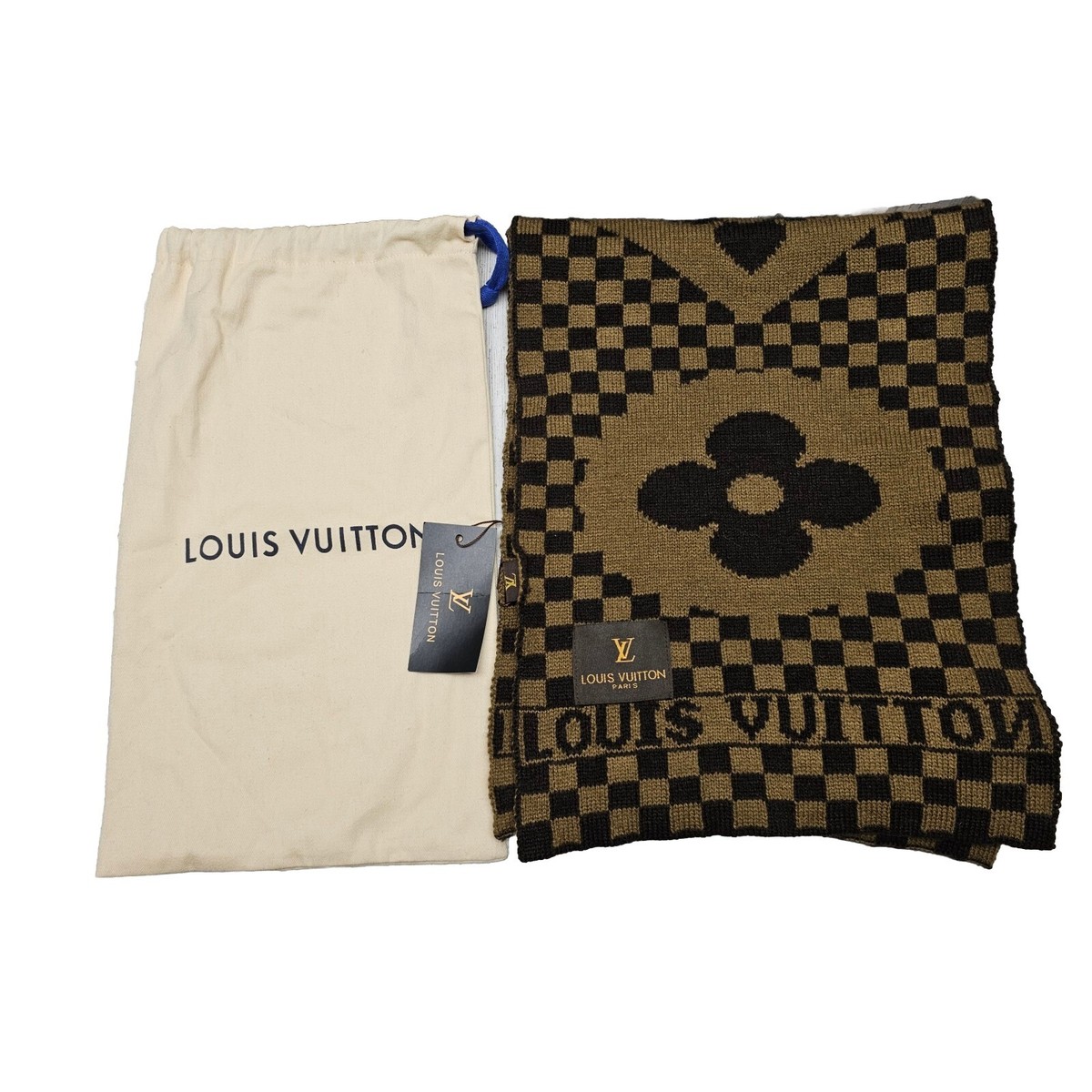 LOUIS VUITTON Paris Scarf Geometric Chess Board | eBay