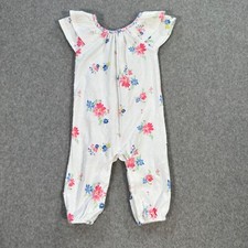 Emily Oliver Baby Girl 6-9 Romper Outfit One Piece Floral Ruffle Sleeve
