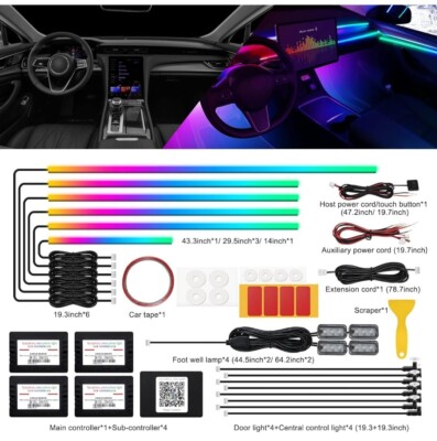 18 in 1 RGB Universal Full LED KITS - Ambient Car Kits für alle Marken und Modelle