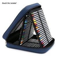 Btsky Handy Deluxe Colored Pencil Case- 120 Slot Watercolor Pencil Bags Large... on sale Btsky Handy Deluxe Colored Pencil Case- 120 Slot Watercolor Pencil Bags Large... on sale