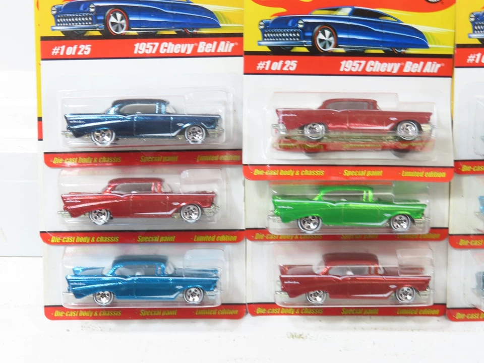 Mattel H7066 Lote de 12 Hot Wheels Classic Series 1 1957 Chevy Bel Air Nuevo en Caja 8706  Foto 2 de 4