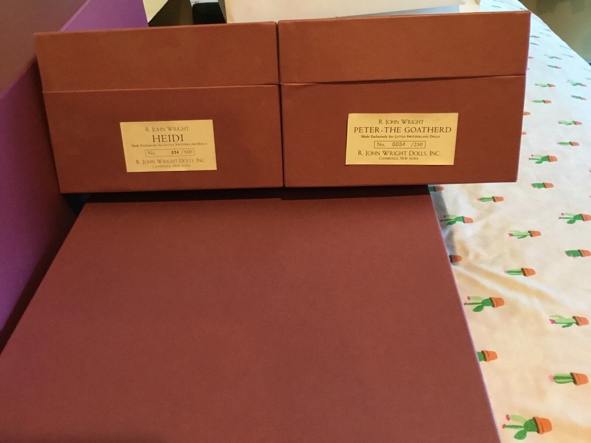 RARE MATCHED SET R JOHN WRIGHT HEIDI SERIES, HEIDI,PETER RARE MATCHED SET R JOHN WRIGHT HEIDI SERIES, HEIDI,PETER