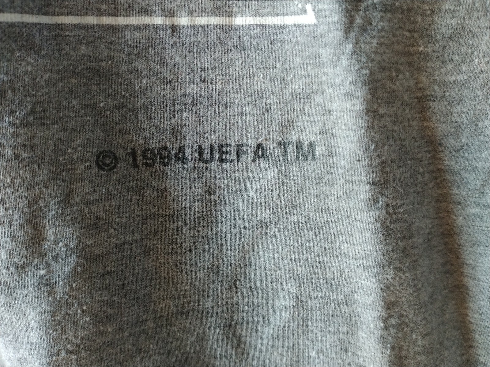 VINTAGE NUTMEG MILLS UEFA EURO 96 TSHIRT *VERY RARE* Gem