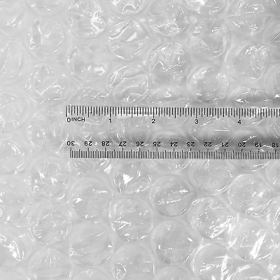 Basics Perforated Bubble Cushioning Wrap, Large, Clear, 5/16,  12-Inch x 100-Foot Long Roll