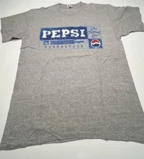 #T178 - VINTAGE PEPSI GENERATION  - LIKE NOTHING ELSE SHIRT SIZE L/XL - GRAY