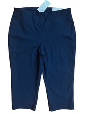 NEW CHICO S Woman s So Slimming Capri Pants Crop Basics Navy Blue sz 1