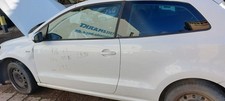 VW Polo 6R, Bj. 09-15, 3-Türer - Tür links, Fahrertür, Farbe: LB9A Candyweiß