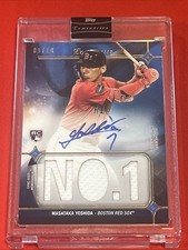 2023 Topps Luminaries Masataka Yoshida RC Hit Kings Auto Relic Blue #/10 Red Sox