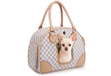 Luxury Style Dog Carrier Bag | Marbella Chic | Designer Style Pet Travel Tote