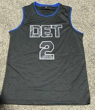 Pistons Cade Cunningham #2 Embroidered Basketball Sewn Jersey Medium **