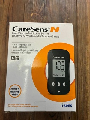 Caresens N Blood Glucose Monitoring System Meter Kit i-SENS Diabetes FASTSHIP 