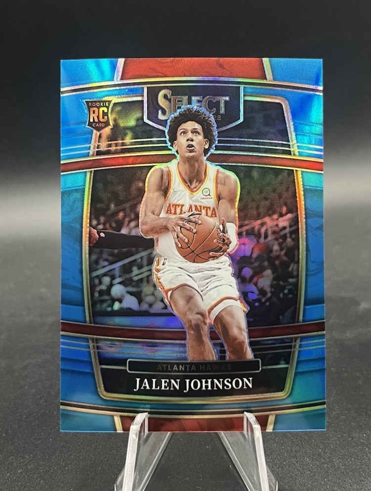 2021-22 Select JALEN JOHNSON Light Blue /299 SP Prizm Rookie Card RC Hawks #17