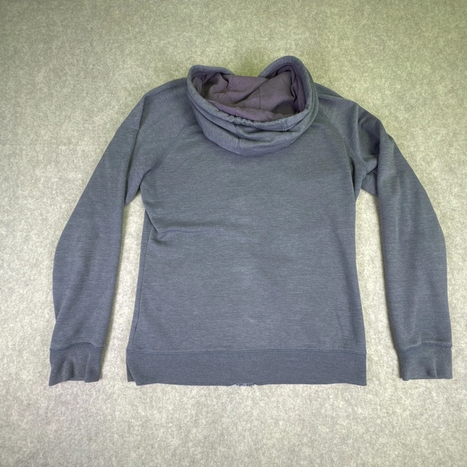 Chaqueta forrada de vellón con cremallera completa The North Face para mujer talla grande gris y púrpura Foto 4 de 4