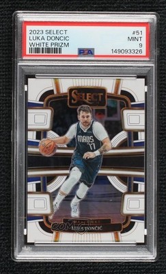 2023-24 Panini Select Concourse White Prizm 110/149 Luka Doncic #51 v9t