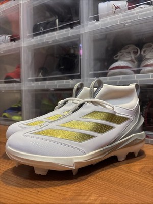Adidas Adizero Impact+ 2.0 TPU White Gold JH6719 Baseball Cleats Men s Sz 11 NEW
