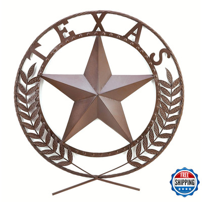 Zingz & Thingz Zingz Thingz Western Collection Metal Iron Wall Dcor Texas Star