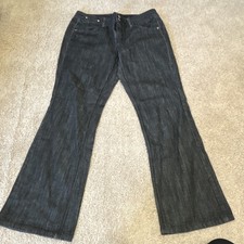 Tommy Hilfiger Flared Dark Blue Denim Jeans Stretch 5-Pocket Women