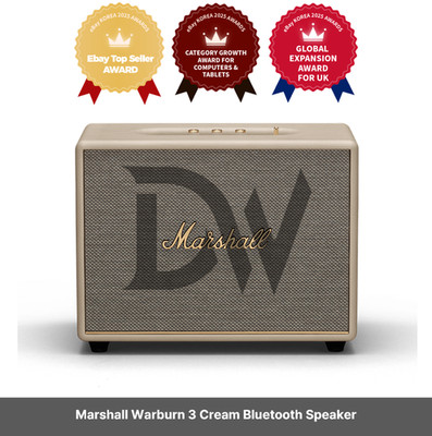 Marshall Warburn 3 Creme Bluetooth Lautsprecher / Express / Original