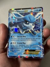 GLACEON EX 2016 POKEMON 20/124 ⭐️ ULTRA RARE FATES COLLIDE HOLOFOIL MP WOW