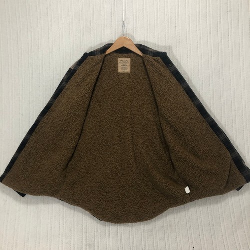 Arrow Blue Jeans Co. Ropa de Trabajo Para Hombres Pequeña Franela a Cuadros Sherpa Forrada Camisa Chaqueta - Imagen 9 de 9