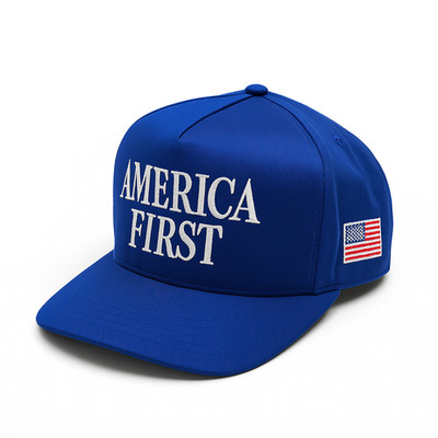 Official AMERICA FIRST NJF Hat Fuentes Store 2025 BLUE