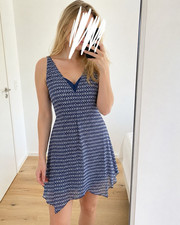 rick cardona Damen Sommerkleid Gr. 36 blau/we...