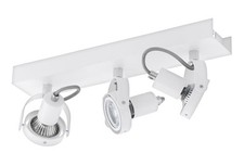 Eglo LED Deckenstrahler Spotleiste Deckenleuchte Weiß 3x5W Wandlampe NOVORIO