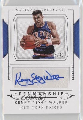 2017-18 Panini National Treasures Penmanship 38/49 Kenny Walker Sky Auto 1u6