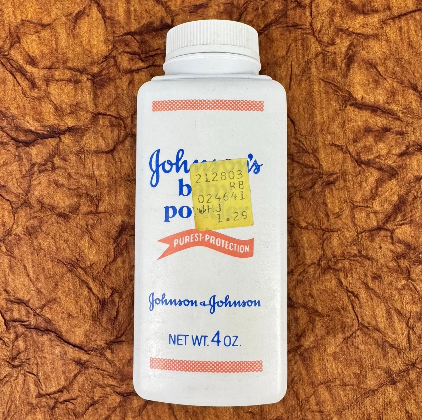 Vtg Johnsons Baby Powder 4 oz Talc Bottle Full 1980s Purest Protection Prop
Opens in a new window or