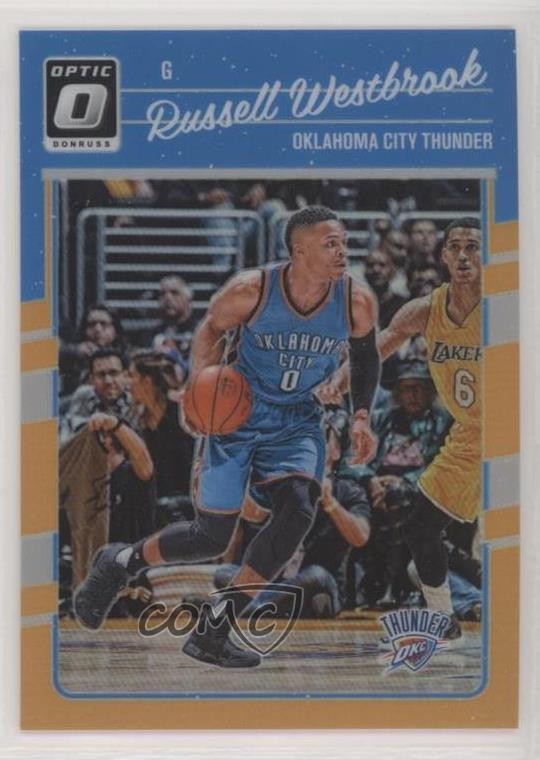 2016-17 Panini Donruss Optic Orange Prizm 132/199 Russell Westbrook #145 t0h