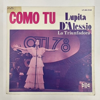 LUPITA D'ALESSIO -COMO TU- 1978 MEXICAN LP ALBUM TOC SOC, LATIN POP