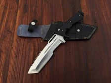 Custom Handmade Carbon Steel Blade Tactical Machete Knife | Outdoor Hunting Tool