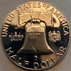 1963 Silver Franklin Half Dollar Proof Full Bell Lines High MS