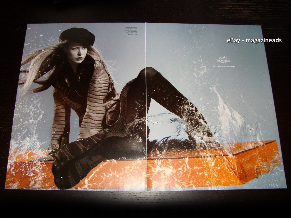 vintage HERMES 5-Page PRINT AD Fall 2005 RAQUEL ZIMMERMANN All