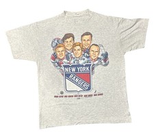 Vintage 1998 New York Rangers Caricature T Shirt AN59357