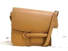 ASIC asic leather crossbody shoulder bag pochette women's brown AS9543