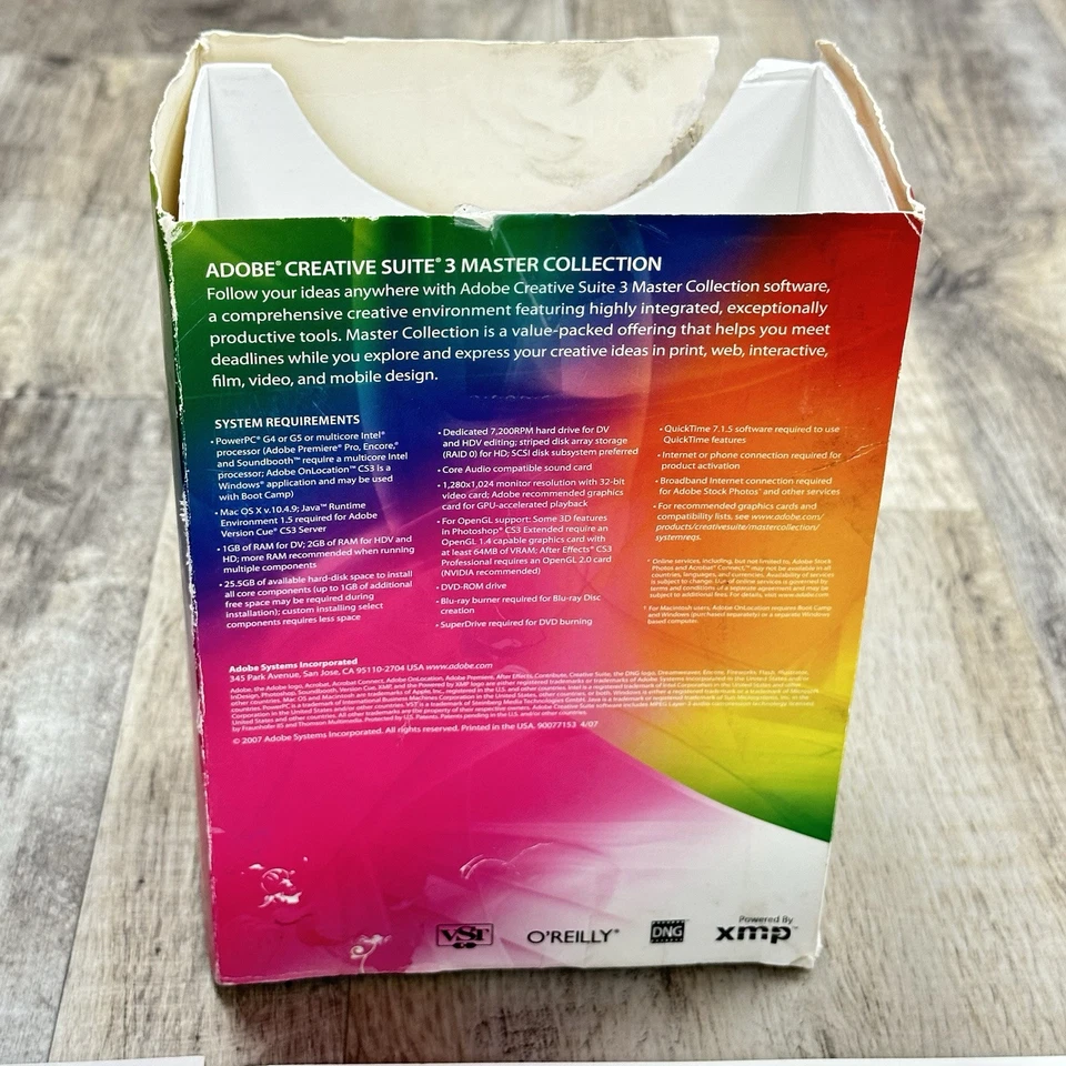 Adobe Creative Suite 3 Master Collection Design Across Media Macintosh Mac READ - Image 3 of 4