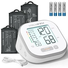 Blood Pressure Monitor for Home Use - 3 Size Cuffs, Small 6"-10", Medium/Larg...