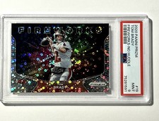 2020 Tom Brady Panini Prizm Fireworks Disco #19 PSA 9